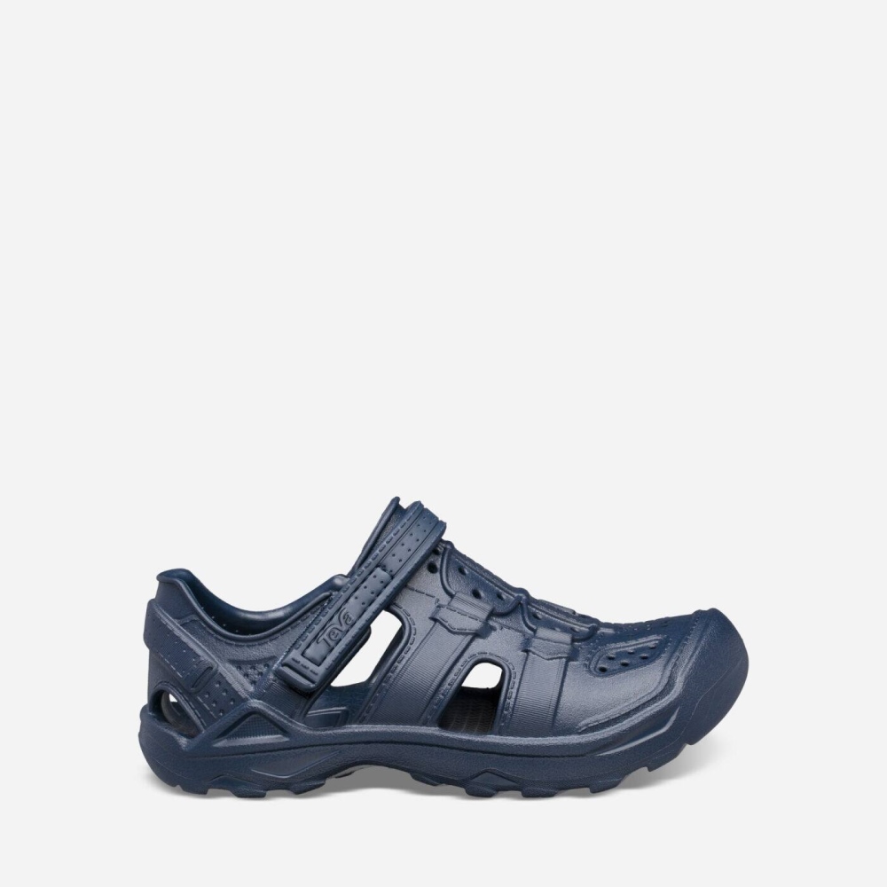 Teva Omnium Drift - Kids' Teva Hiking Shoes - Navy | India (HERD48760)